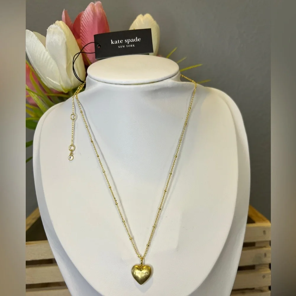 Kate Spade Gold Heart Necklace
